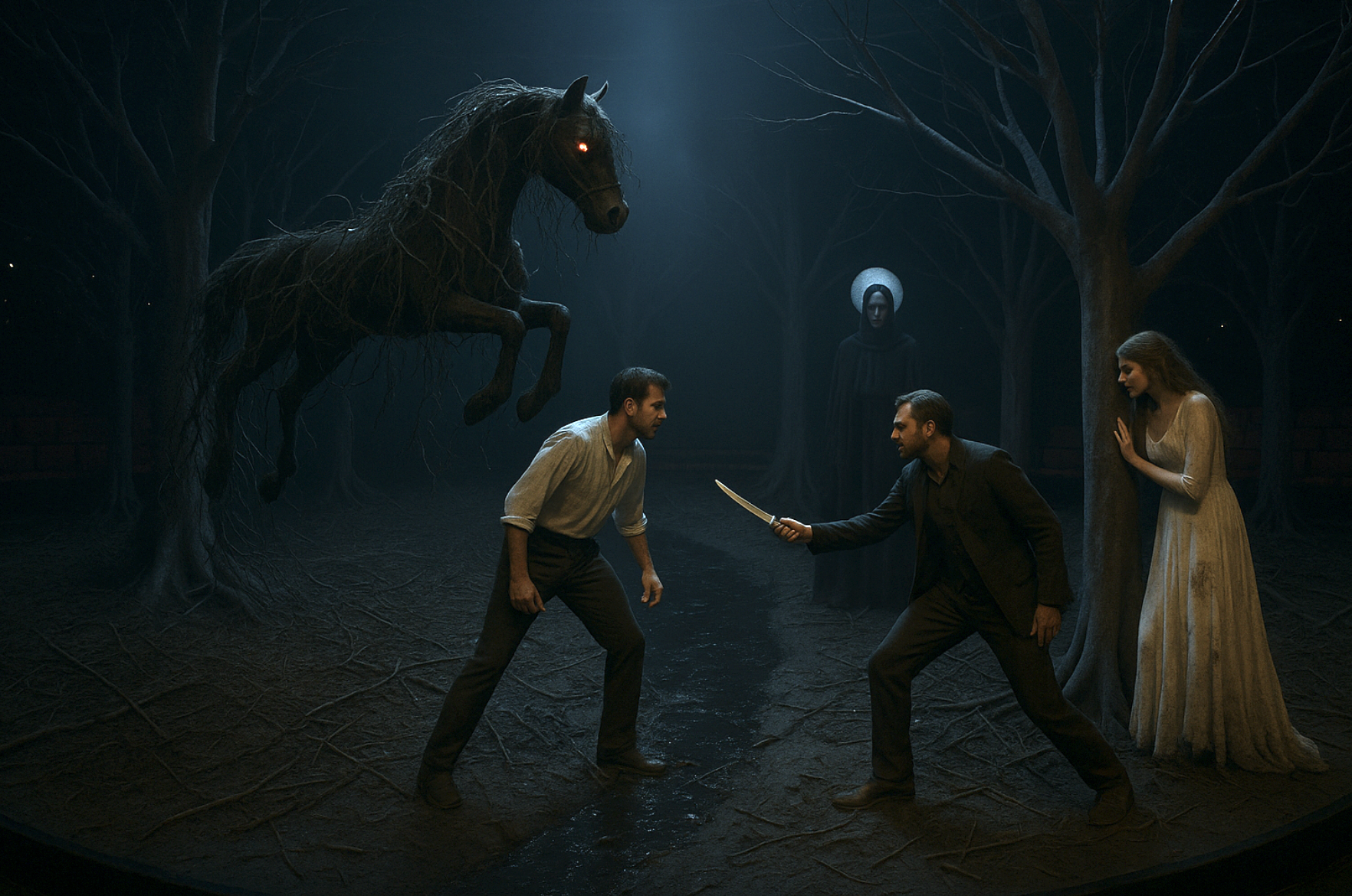 Detailed forest view