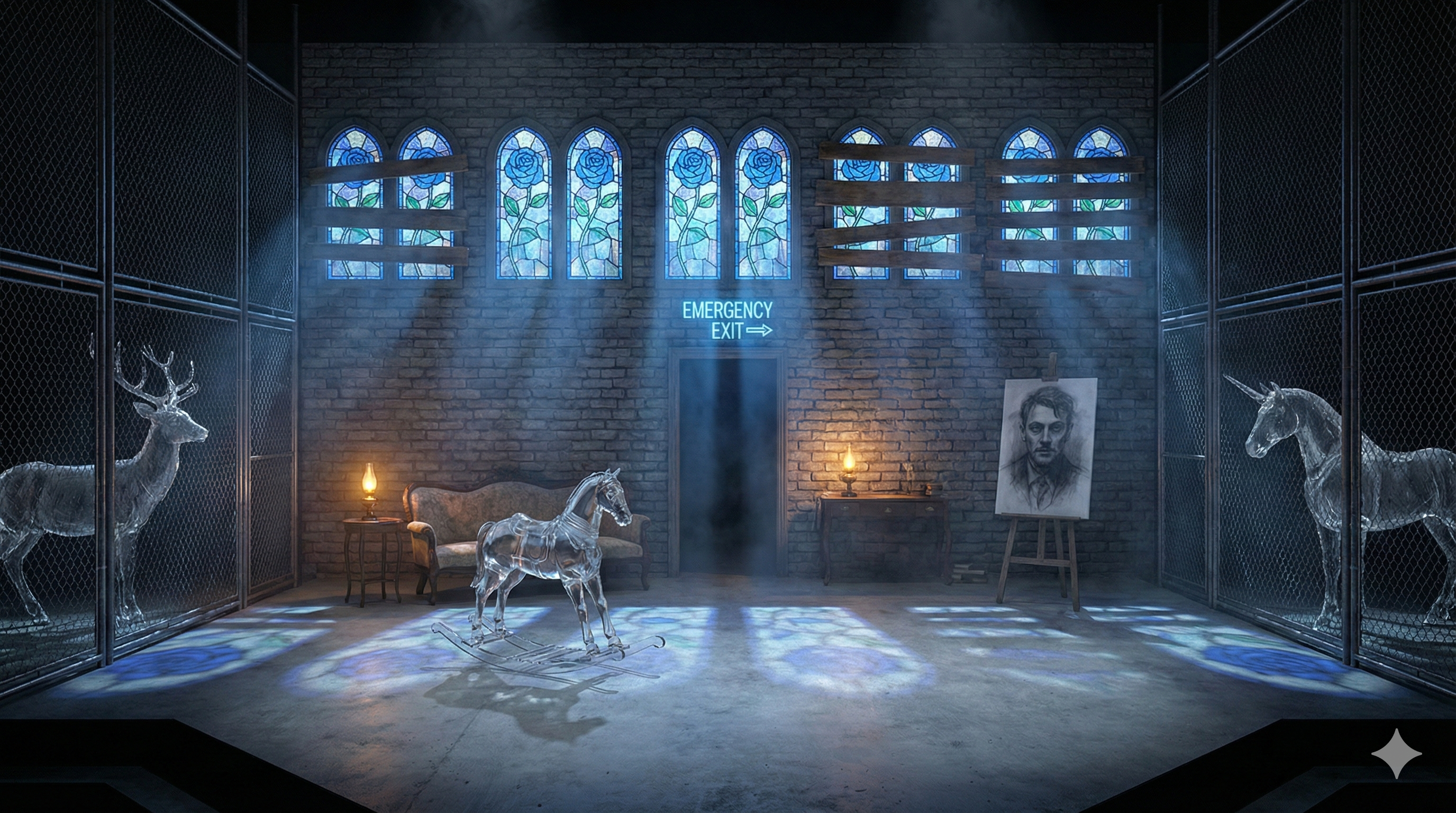 Alternative stage angle showing full architecture